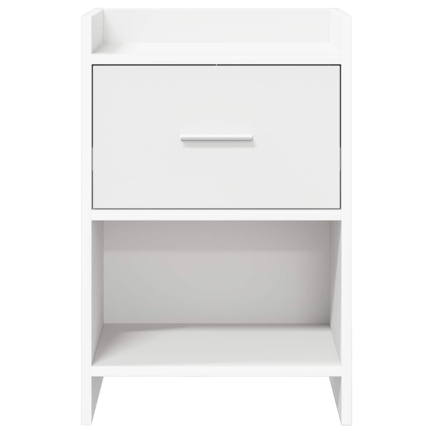 Noční Stolky 2 Pcs Bílá 40 X 30 X 60 Cm Kompozitní Dřevo