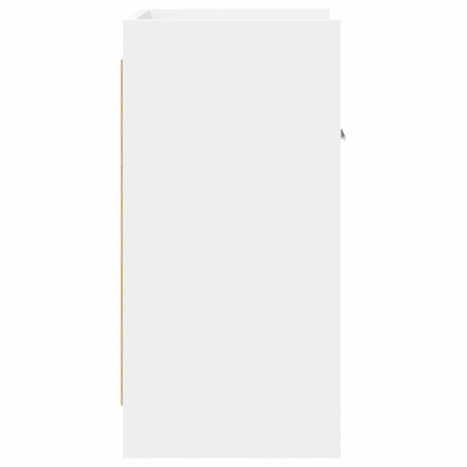 Noční Stolky 2 Pcs Bílá 40 X 30 X 60 Cm Kompozitní Dřevo