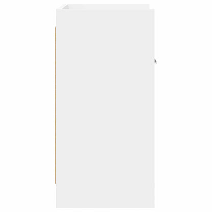 Noční Stolky 2 Pcs Bílá 40 X 30 X 60 Cm Kompozitní Dřevo