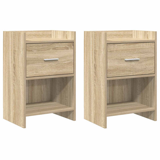 Noční Stolky 2 Pcs Dub Sonoma 40 X 30 X 60 Cm Kompozitní Dřevo