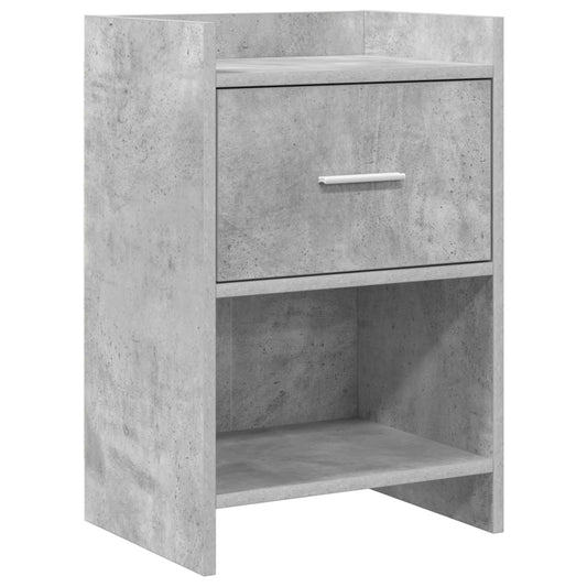 Noční Stolky Betonově Šedá 40 X 30 X 60 Cm Kompozitní Dřevo