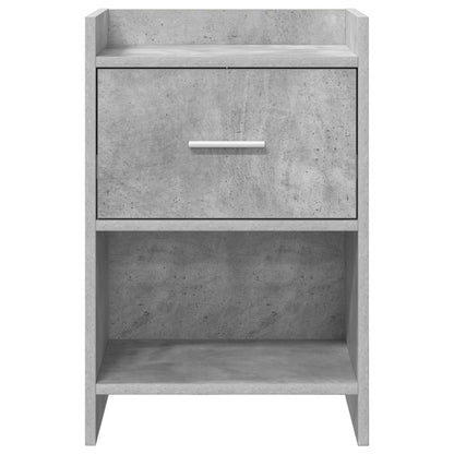 Noční Stolky Betonově Šedá 40 X 30 X 60 Cm Kompozitní Dřevo