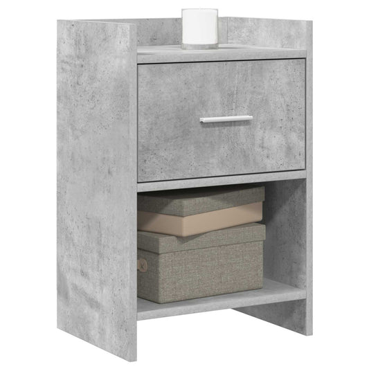 Noční Stolky 2 Pcs Betonově Šedá 40 X 30 X 60 Cm