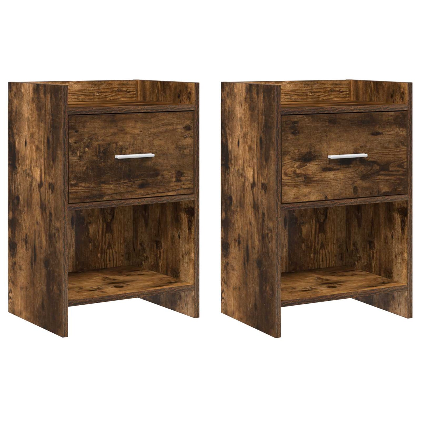 Noční Stolky 2 Pcs Kouřový Dub 40 X 30 X 60 Cm Kompozitní Dřevo