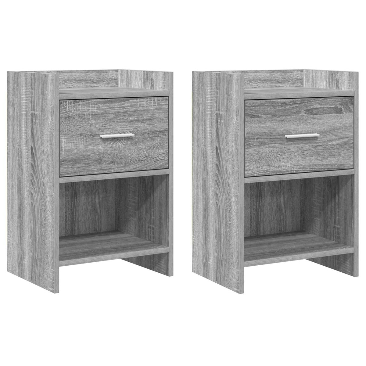 Noční Stolky 2 Pcs Šedý Sonoma 40 X 30 X 60 Cm Kompozitní Dřevo
