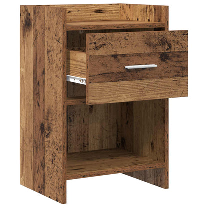Noční Stolky 2 Pcs Staré Dřevo 40 X 30 X 60 Cm Kompozitní Dřevo