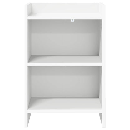 Noční Stolky 2 Pcs Bílá 40 X 30 X 60 Cm Kompozitní Dřevo
