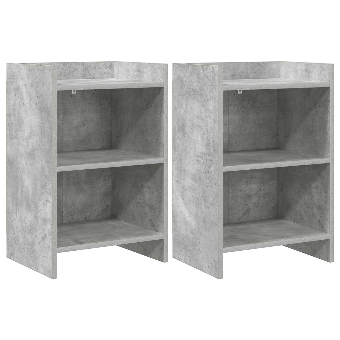 Noční Stolky 2 Pcs Betonově Šedá 40 X 30 X 60 Cm