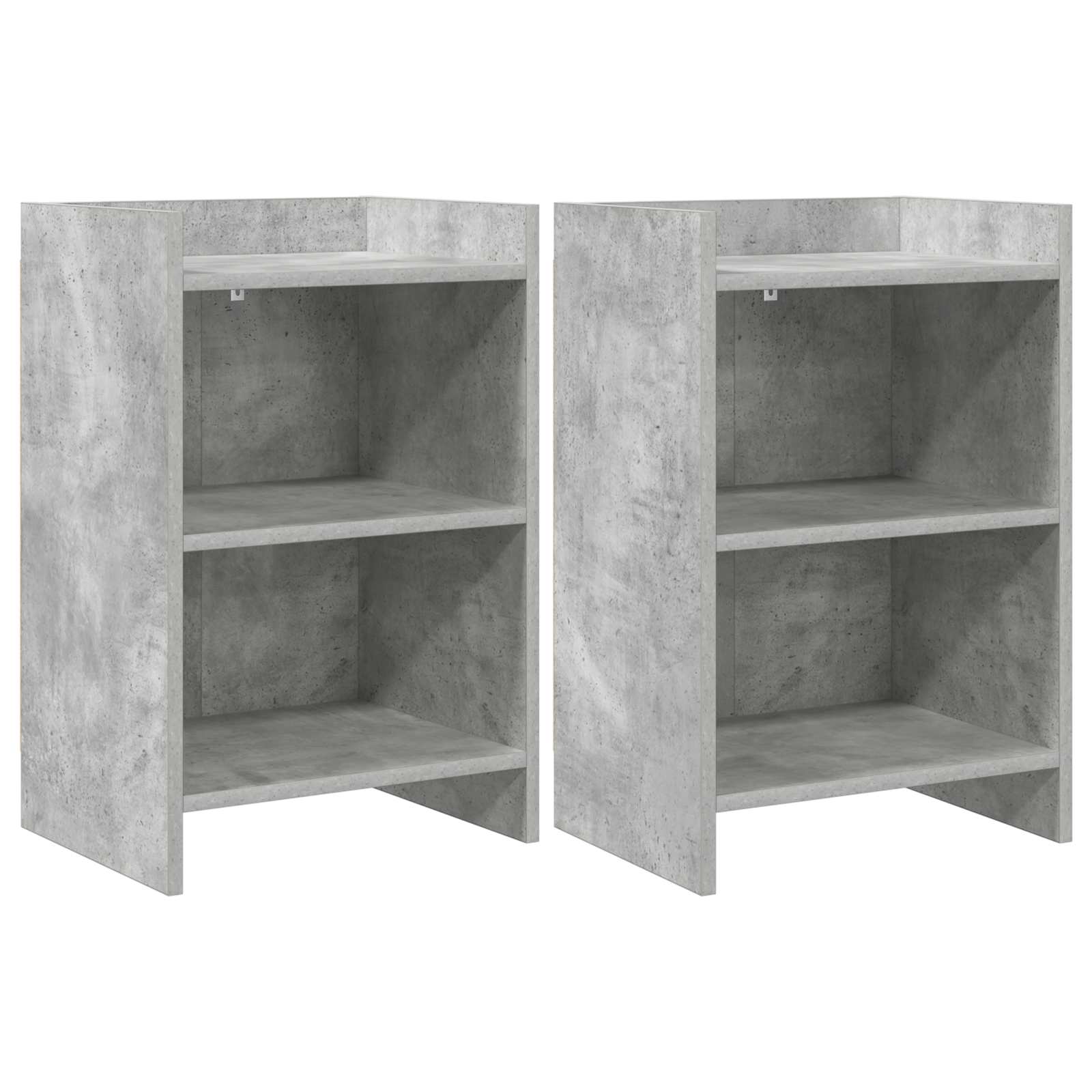 Noční Stolky 2 Pcs Betonově Šedá 40 X 30 X 60 Cm