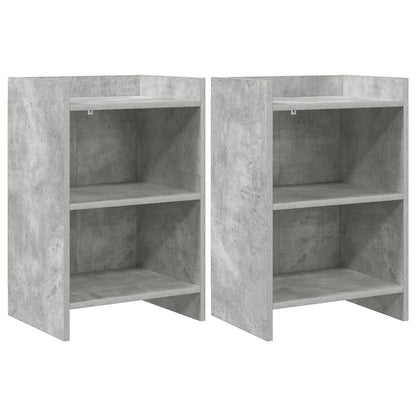 Noční Stolky 2 Pcs Betonově Šedá 40 X 30 X 60 Cm