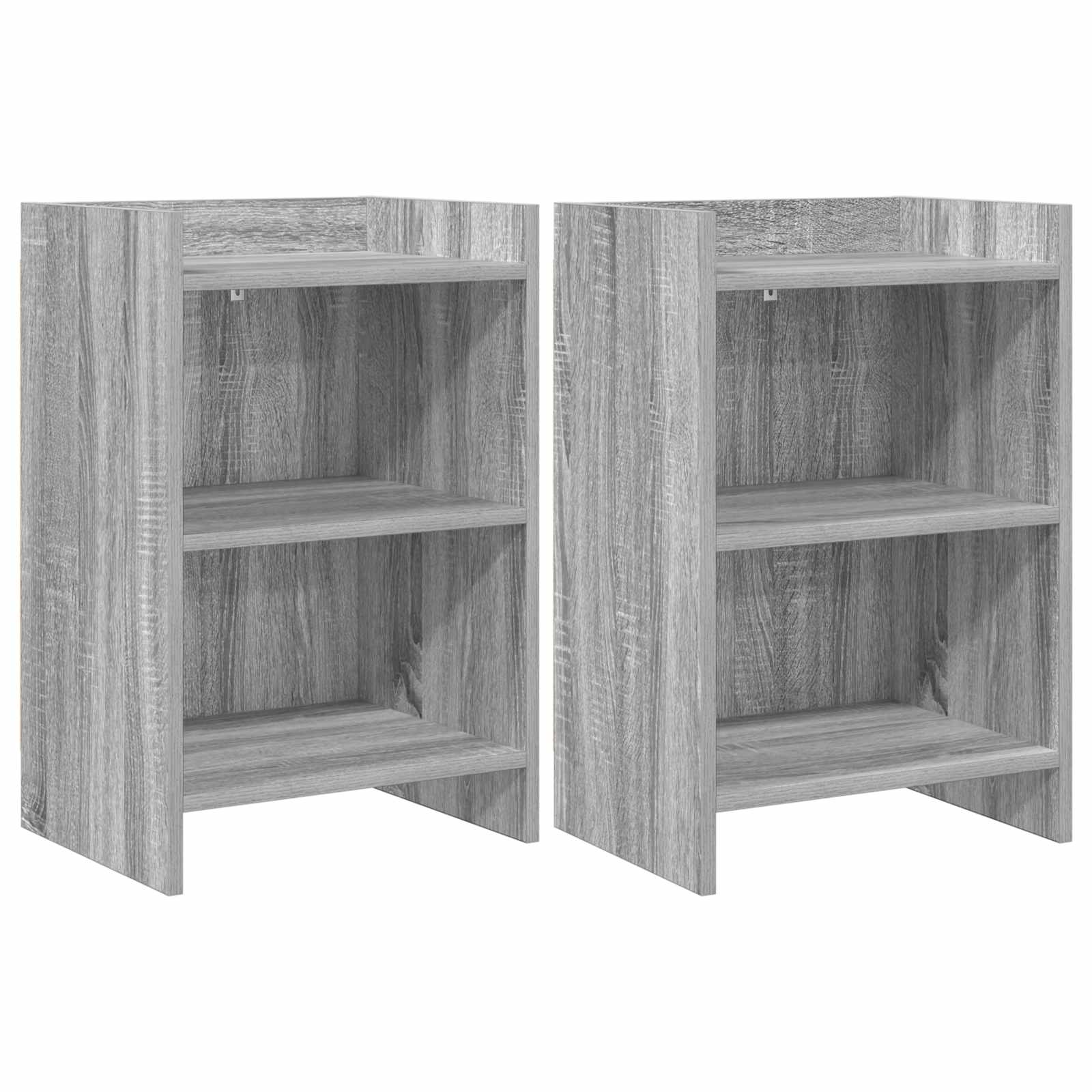 Noční Stolky 2 Pcs Šedý Sonoma 40 X 30 X 60 Cm Kompozitní Dřevo