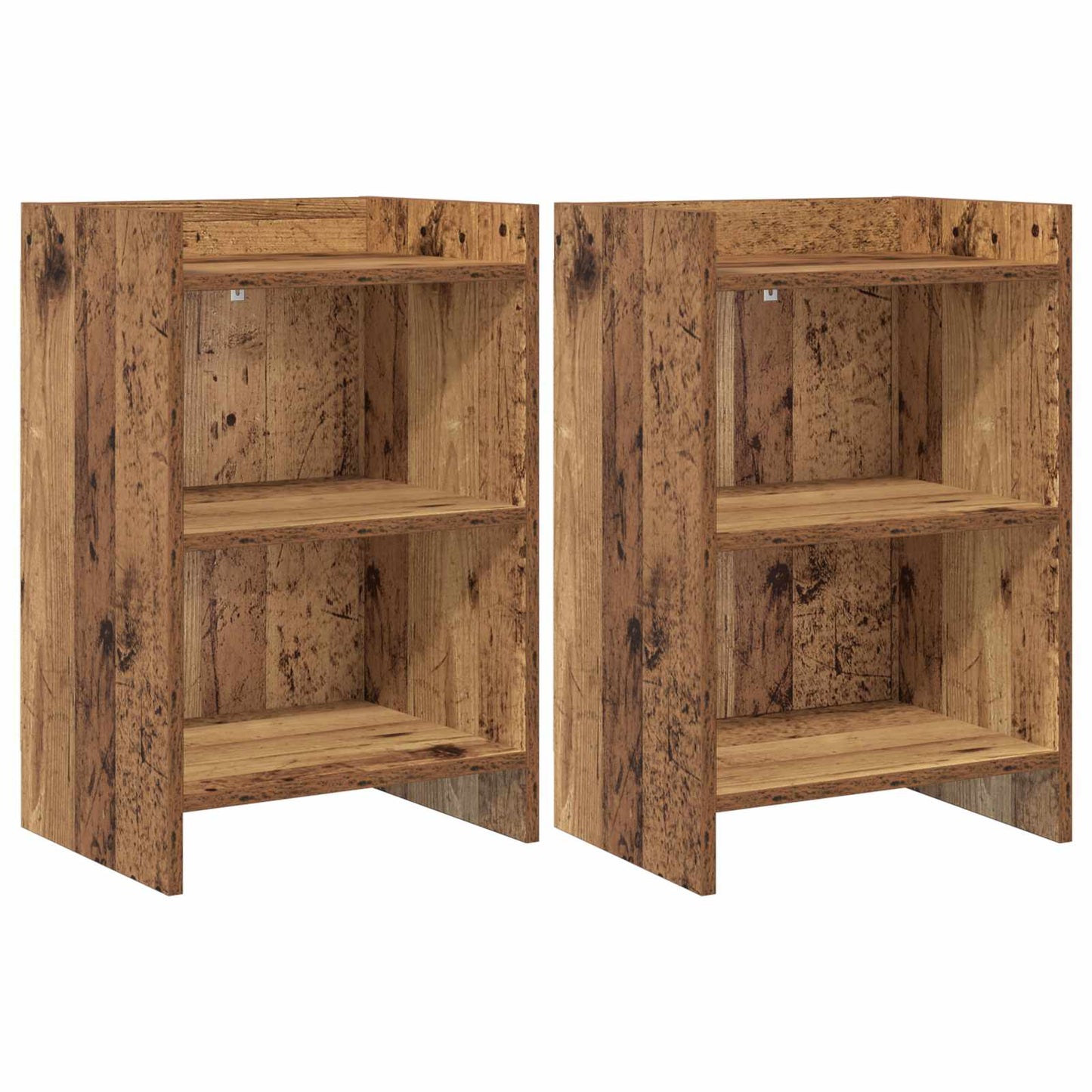 Noční Stolky 2 Pcs Staré Dřevo 40 X 30 X 60 Cm Kompozitní Dřevo