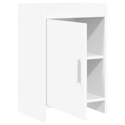 Noční Stolky 2 Pcs Bílá 40 X 30 X 60 Cm Kompozitní Dřevo