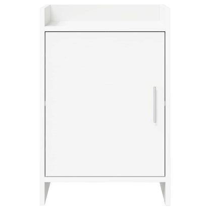 Noční Stolky 2 Pcs Bílá 40 X 30 X 60 Cm Kompozitní Dřevo