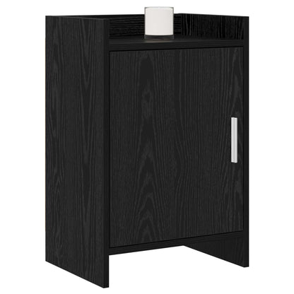 Noční Stolky 2 Pcs Černý Dub 40 X 30 X 60 Cm Kompozitní Dřevo