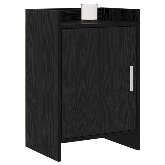 Noční Stolky 2 Pcs Černý Dub 40 X 30 X 60 Cm Kompozitní Dřevo