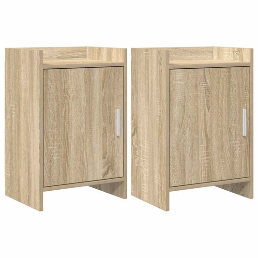 Noční Stolky 2 Pcs Dub Sonoma 40 X 30 X 60 Cm Kompozitní Dřevo