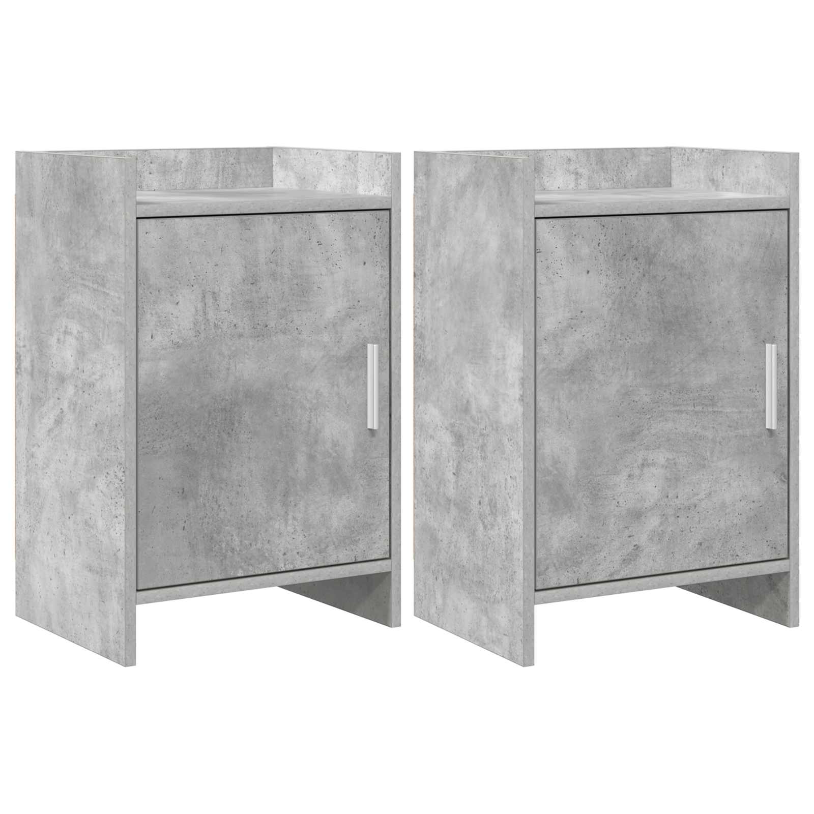 Noční Stolky 2 Pcs Betonově Šedá 40 X 30 X 60 Cm