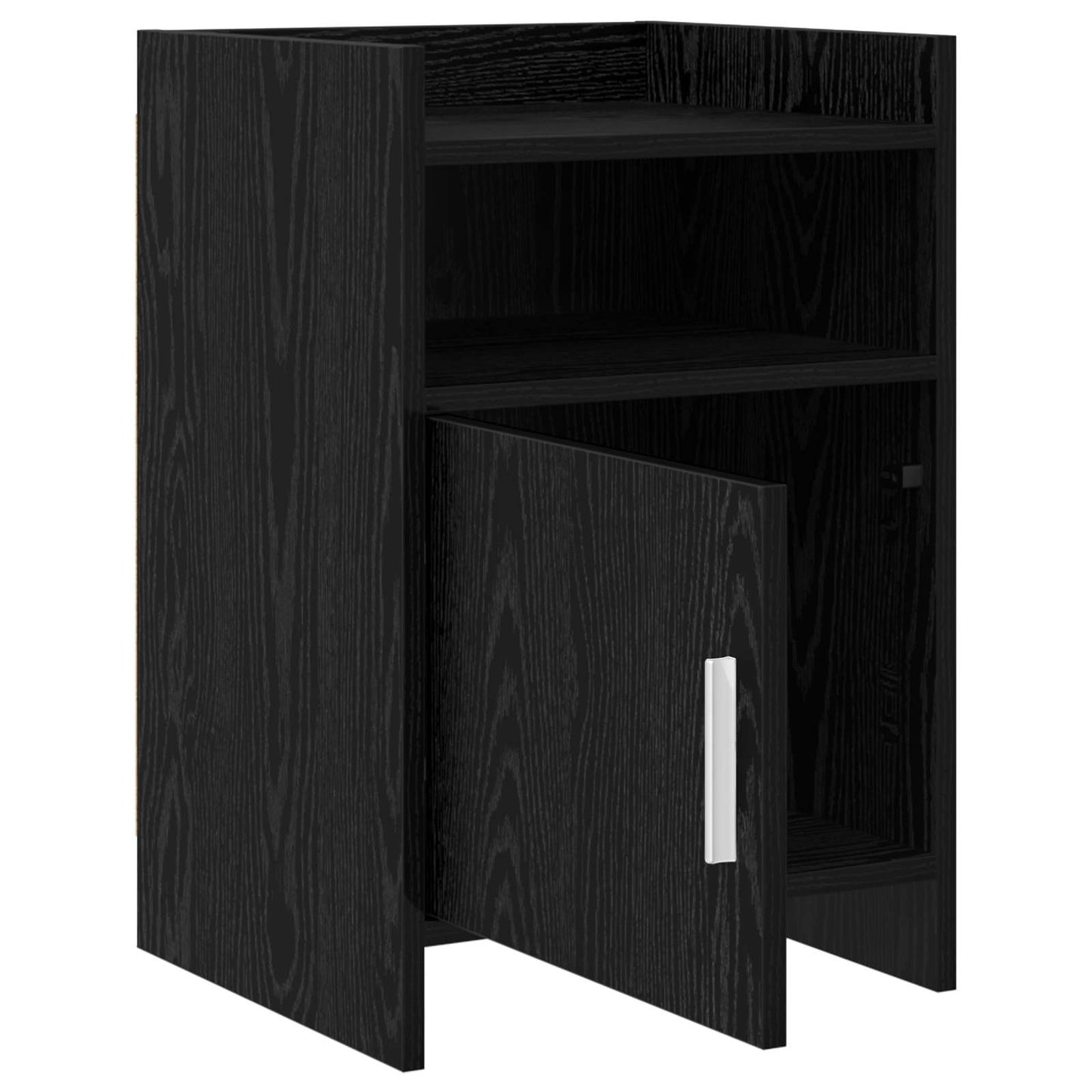 Noční Stolky 2 Pcs Černý Dub 40 X 36 X 60 Cm Kompozitní Dřevo