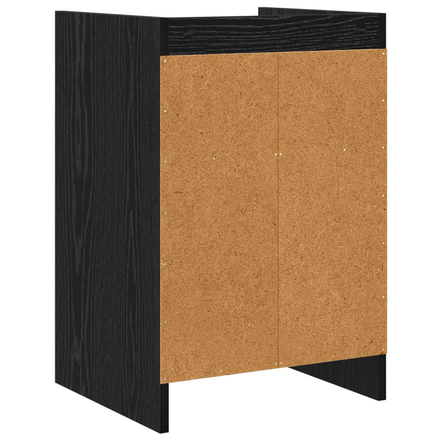 Noční Stolky 2 Pcs Černý Dub 40 X 36 X 60 Cm Kompozitní Dřevo