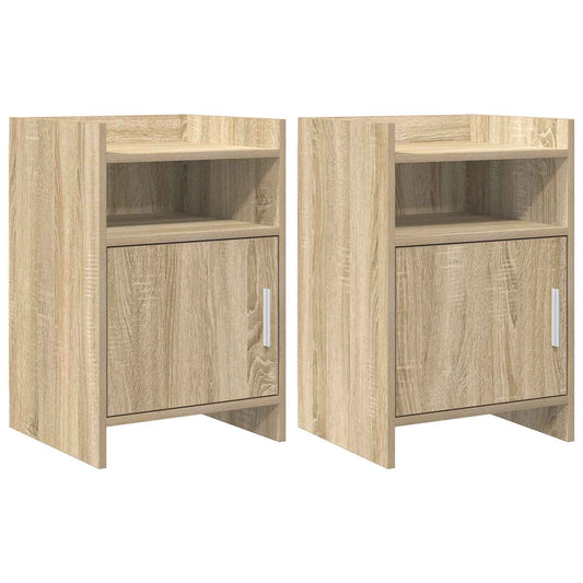 Noční Stolky 2 Pcs Dub Sonoma 40 X 36 X 60 Cm Kompozitní Dřevo