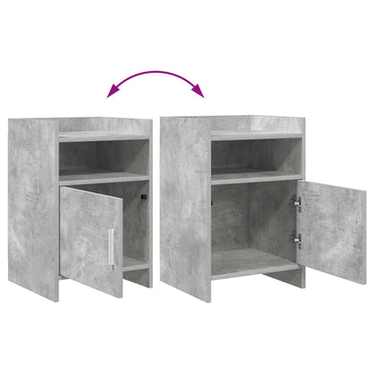 Noční Stolky 2 Pcs Betonově Šedá 40 X 36 X 60 Cm