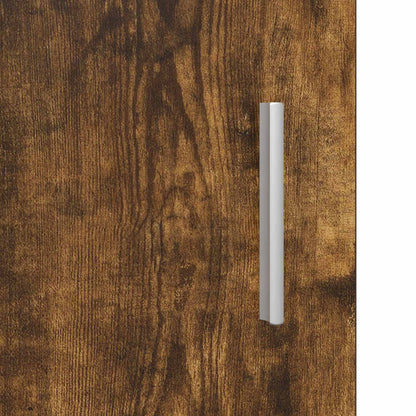 Noční Stolky 2 Pcs Kouřový Dub 40 X 36 X 60 Cm Kompozitní Dřevo