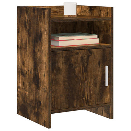 Noční Stolky 2 Pcs Kouřový Dub 40 X 36 X 60 Cm Kompozitní Dřevo