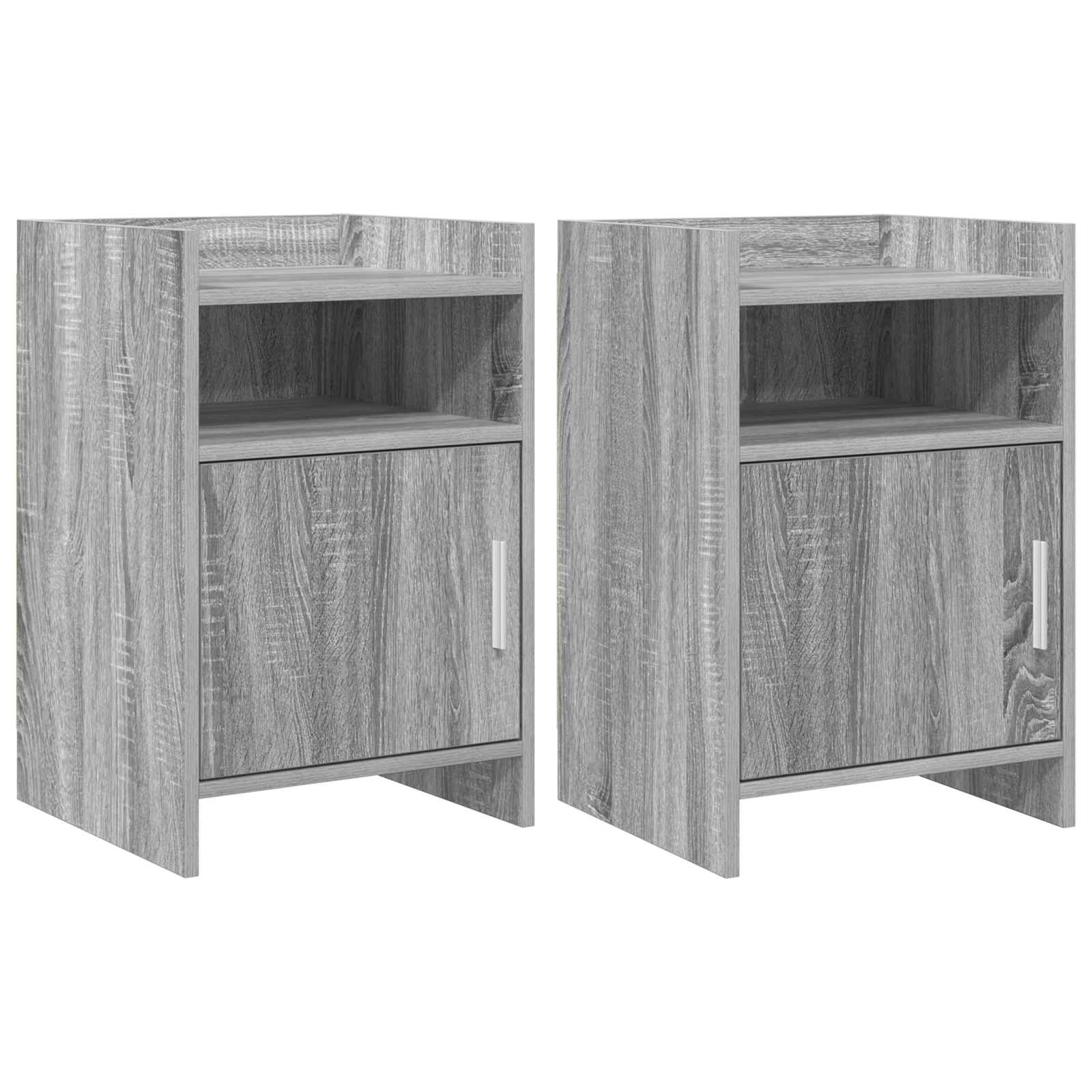 Noční Stolky 2 Pcs Šedý Sonoma 40 X 36 X 60 Cm Kompozitní Dřevo