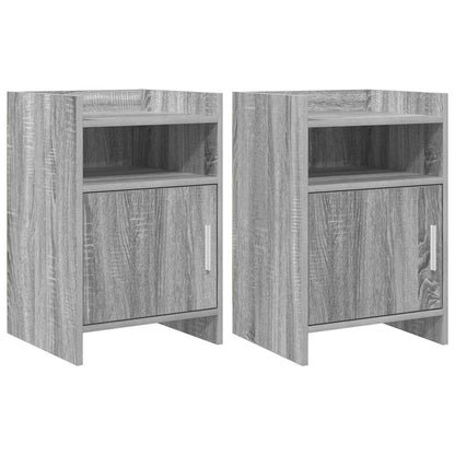 Noční Stolky 2 Pcs Šedý Sonoma 40 X 36 X 60 Cm Kompozitní Dřevo