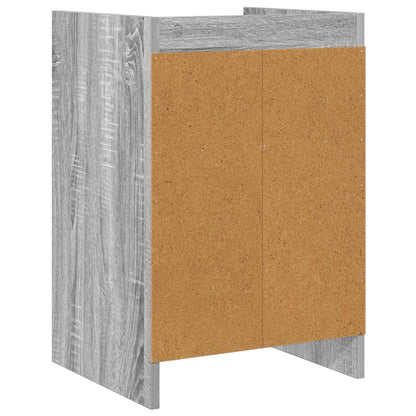 Noční Stolky 2 Pcs Šedý Sonoma 40 X 36 X 60 Cm Kompozitní Dřevo