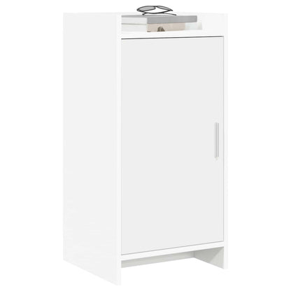 Servírovací Skříň Bílá 40 X 36 X 80 Cm Kompozitní Dřevo