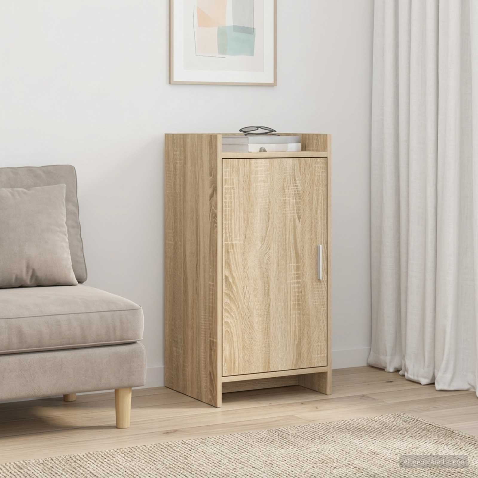 Servírovací Skříň Dub Sonoma 40 X 36 X 80 Cm Kompozitní Dřevo