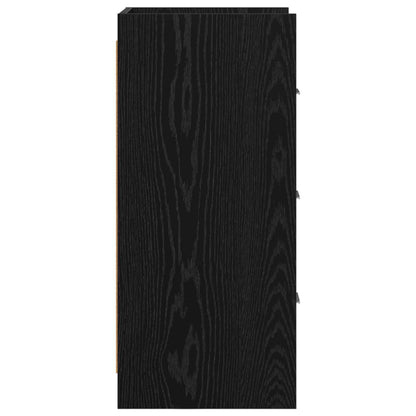Servírovací Skříň Černý Dub 40 X 36 X 80 Cm Kompozitní Dřevo
