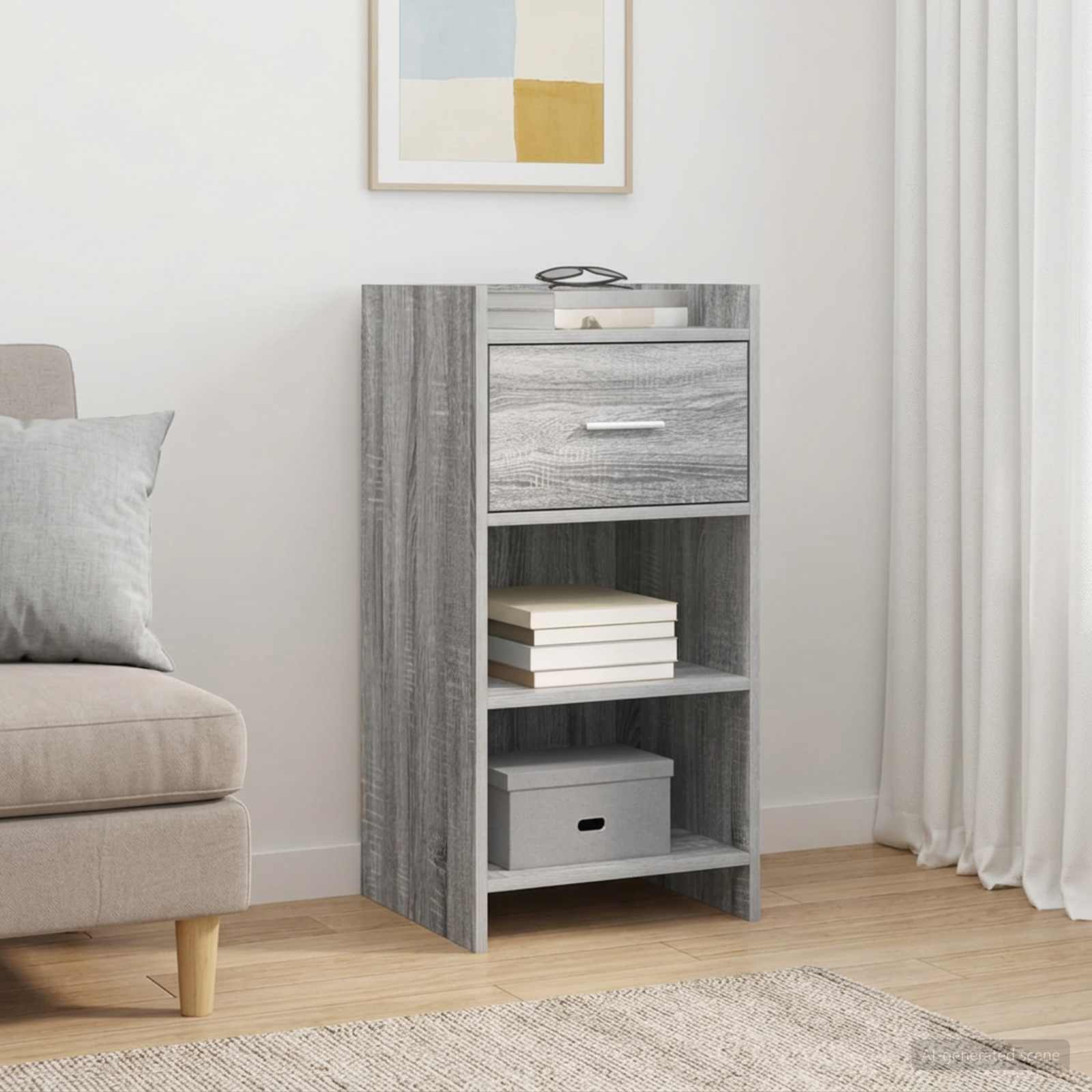 Servírovací Skříň Šedý Sonoma 40 X 36 X 80 Cm Kompozitní Dřevo