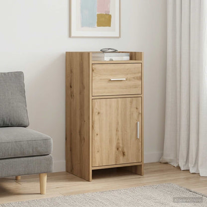 Servírovací Skříň Dub Artisan 40 X 36 X 80 Cm Kompozitní Dřevo
