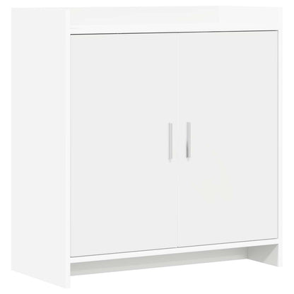 Servírovací Skříň Bílá 72 X 36 X 80 Cm Kompozitní Dřevo