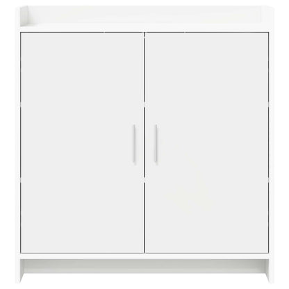 Servírovací Skříň Bílá 72 X 36 X 80 Cm Kompozitní Dřevo