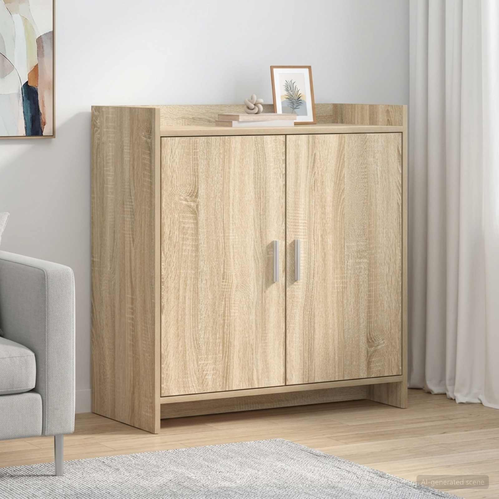 Servírovací Skříň Dub Sonoma 72 X 36 X 80 Cm Kompozitní Dřevo