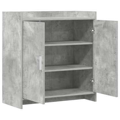 Servírovací Skříň Betonově Šedá 72 X 36 X 80 Cm