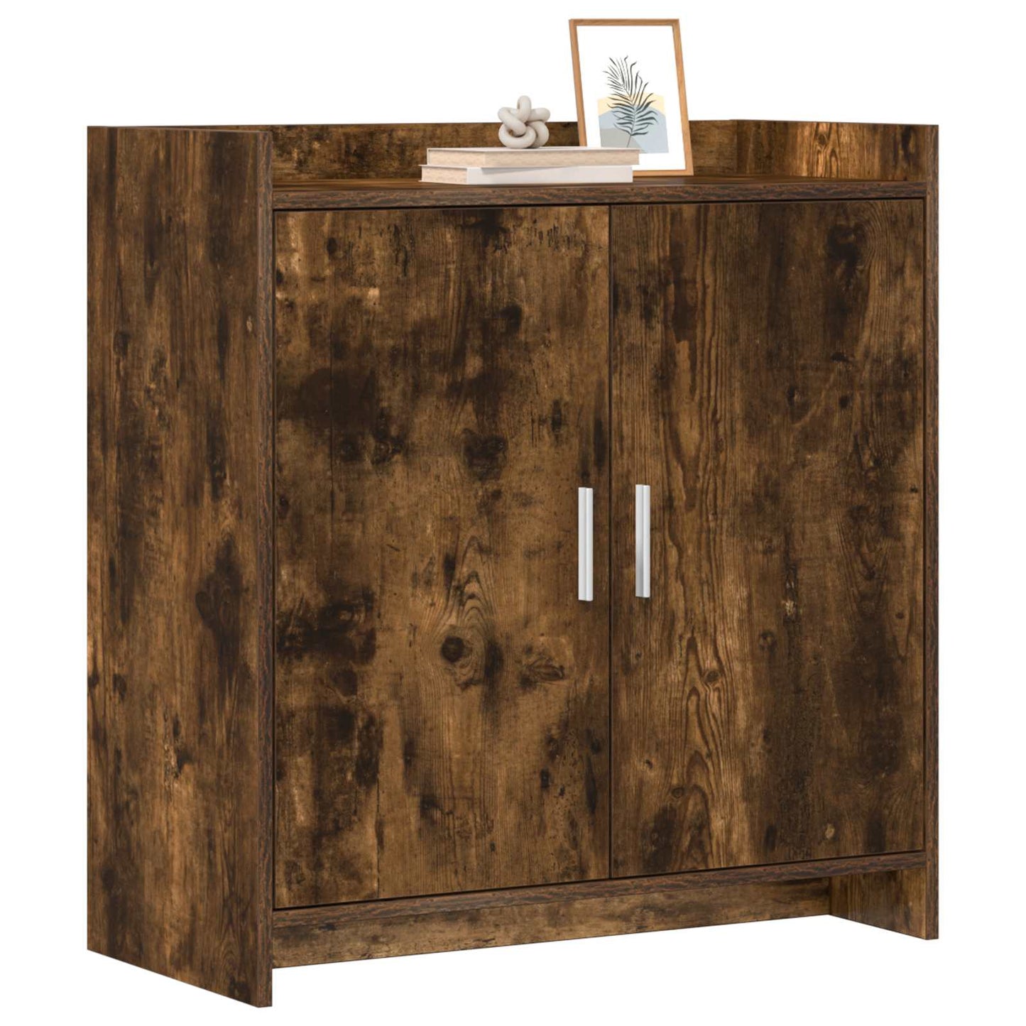 Servírovací Skříň Kouřový Dub 72 X 36 X 80 Cm Kompozitní Dřevo