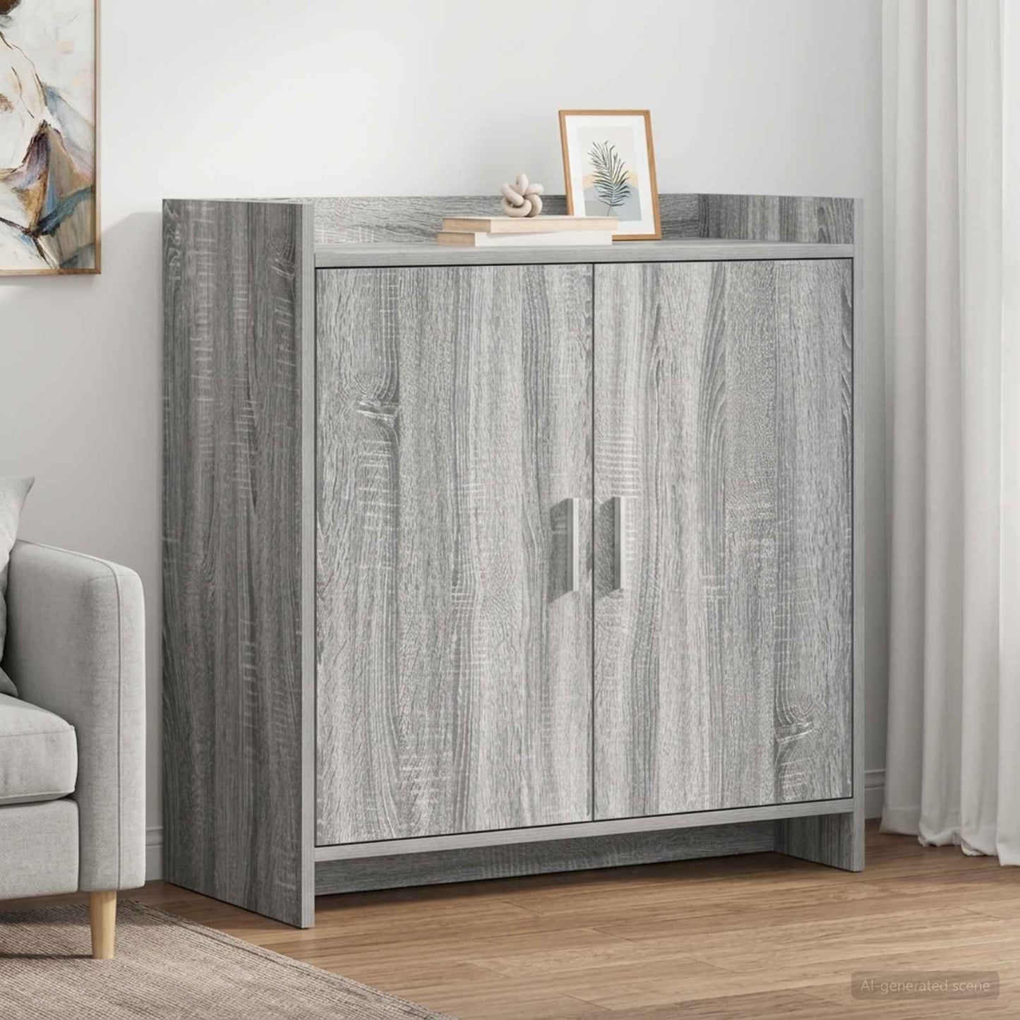 Servírovací Skříň Šedý Sonoma 72 X 36 X 80 Cm Kompozitní Dřevo