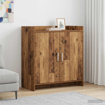 Servírovací Skříň Staré Dřevo 72 X 36 X 80 Cm Kompozitní Dřevo