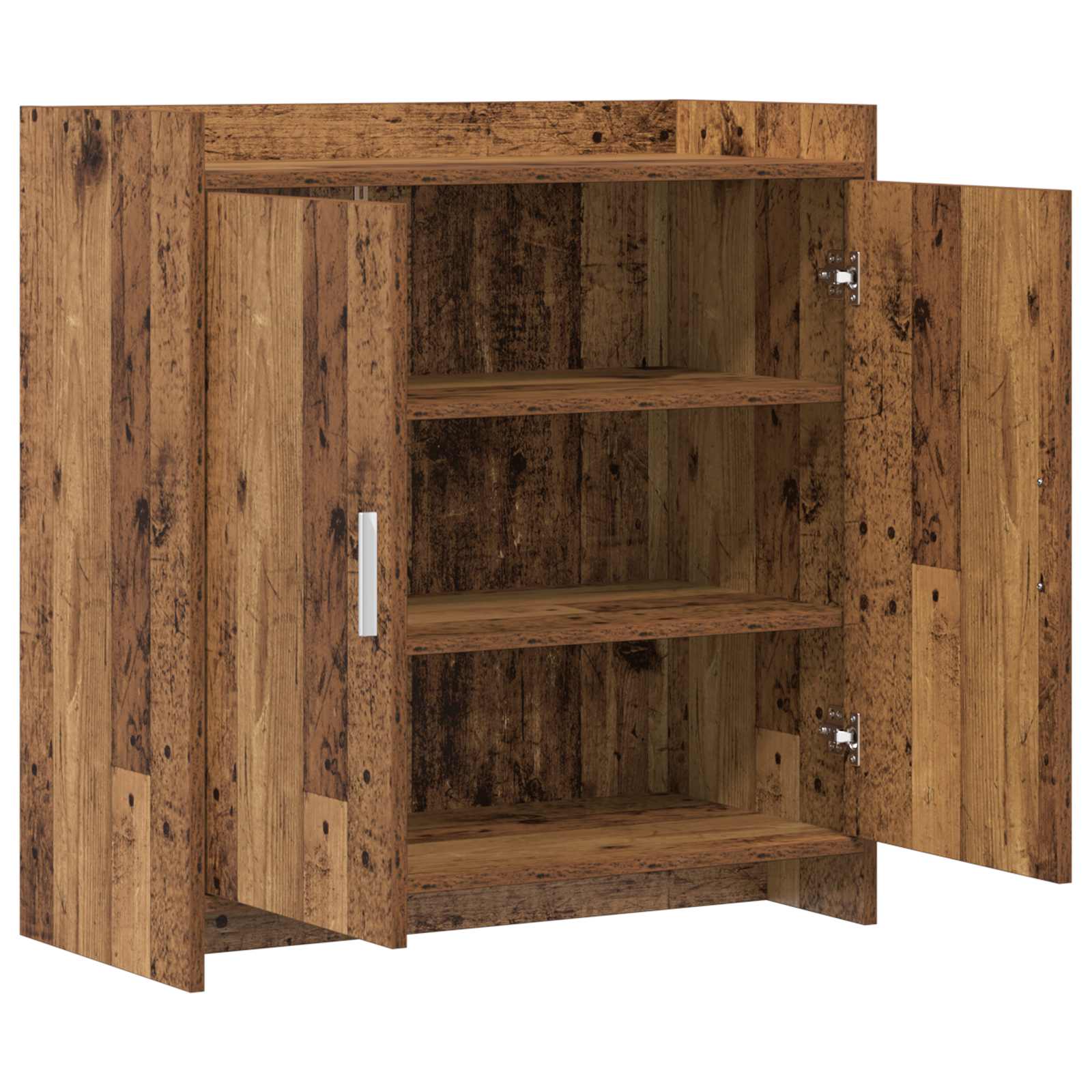Servírovací Skříň Staré Dřevo 72 X 36 X 80 Cm Kompozitní Dřevo