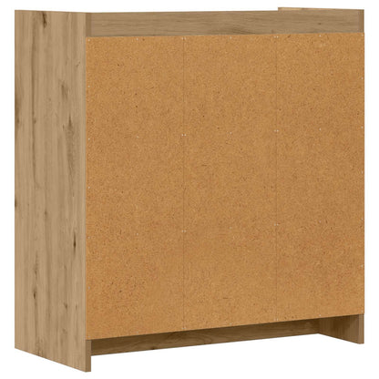 Servírovací Skříň Dub Artisan 72 X 36 X 80 Cm Kompozitní Dřevo