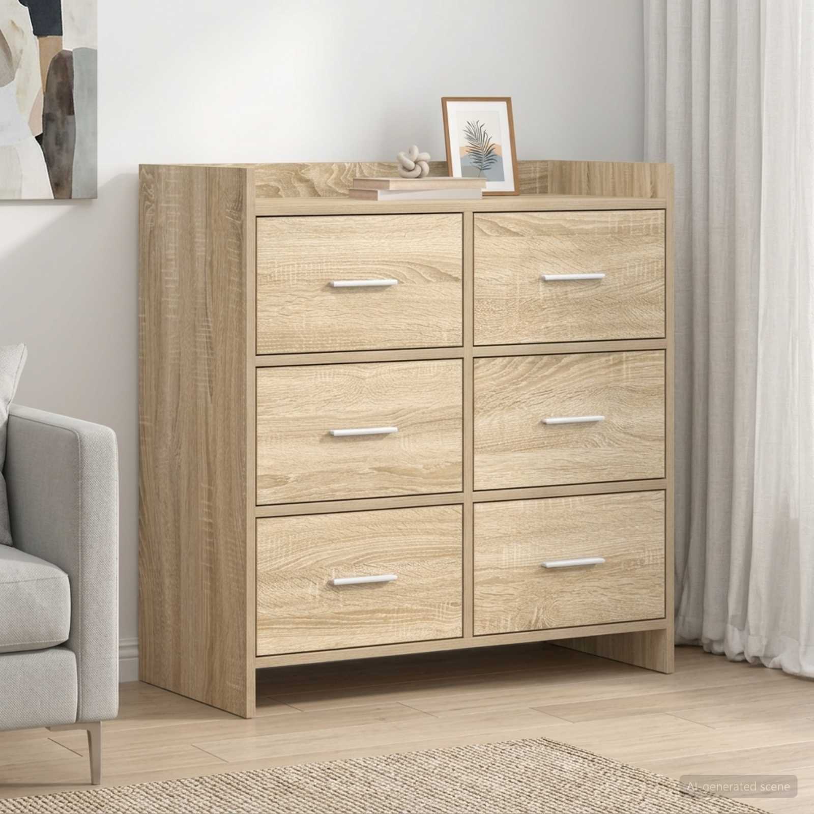 Servírovací Skříň Dub Sonoma 75 X 33 X 80 Cm Kompozitní Dřevo