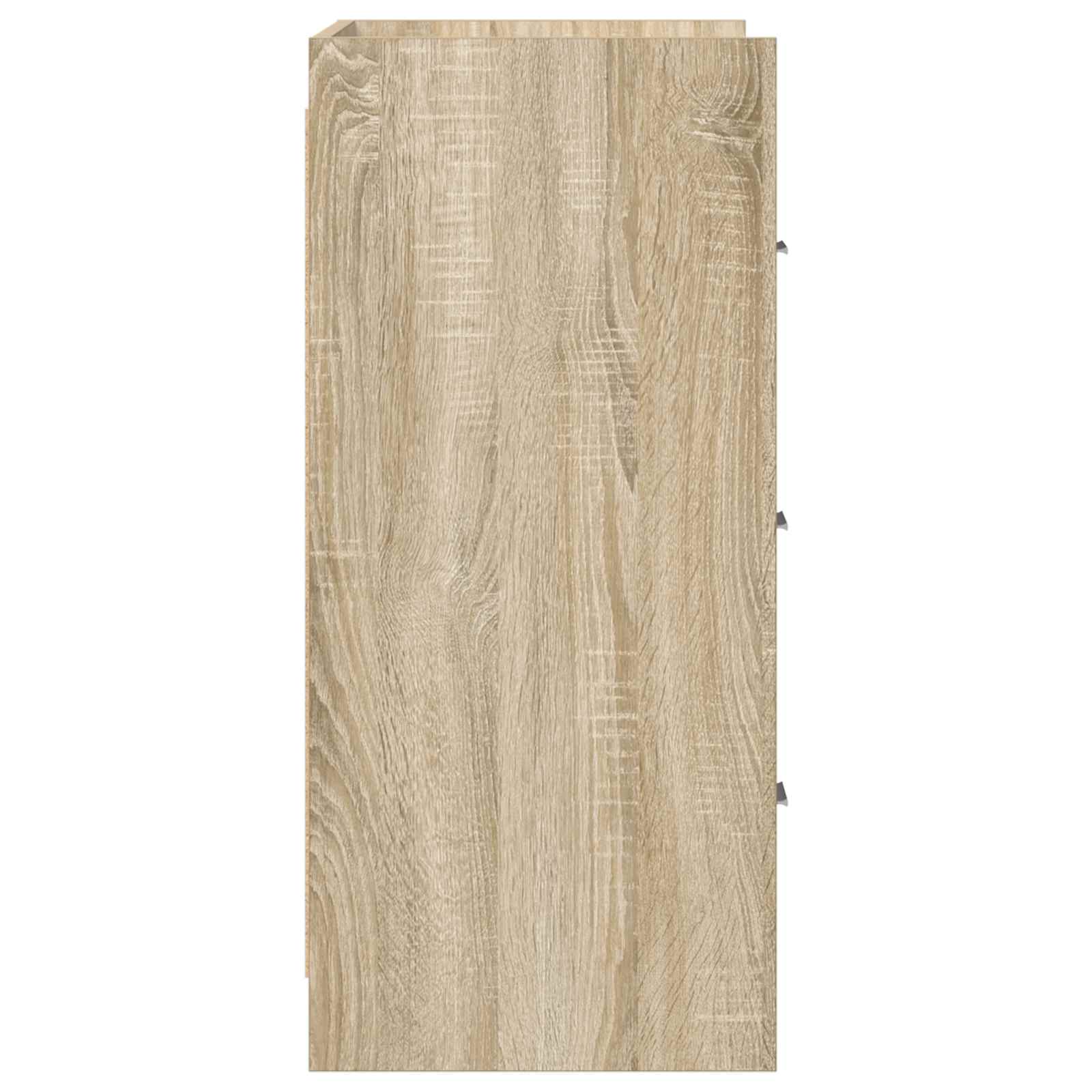 Servírovací Skříň Dub Sonoma 75 X 33 X 80 Cm Kompozitní Dřevo