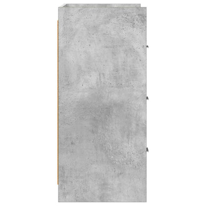 Servírovací Skříň Betonově Šedá 75 X 33 X 80 Cm