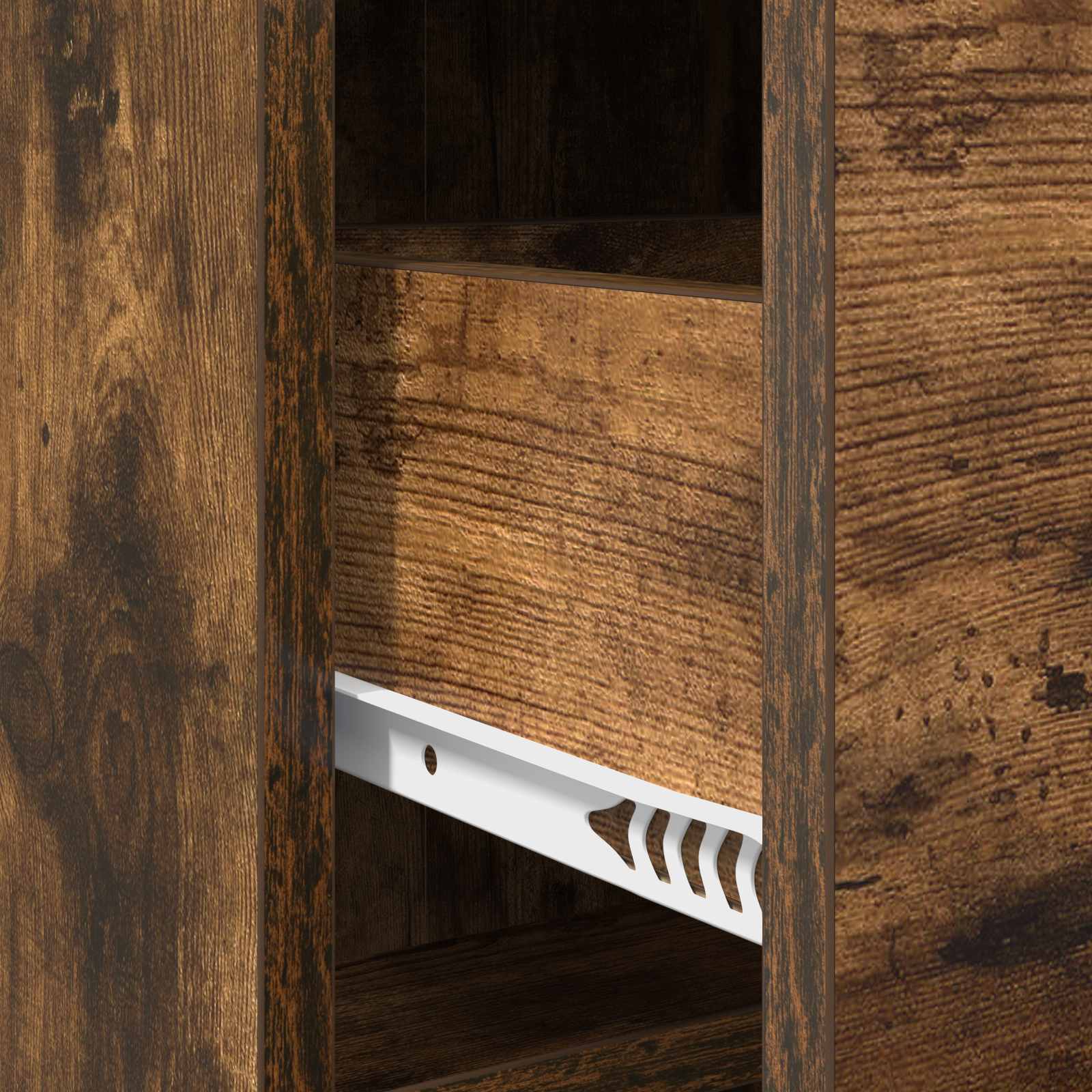 Servírovací Skříň Kouřový Dub 75 X 33 X 80 Cm Kompozitní Dřevo