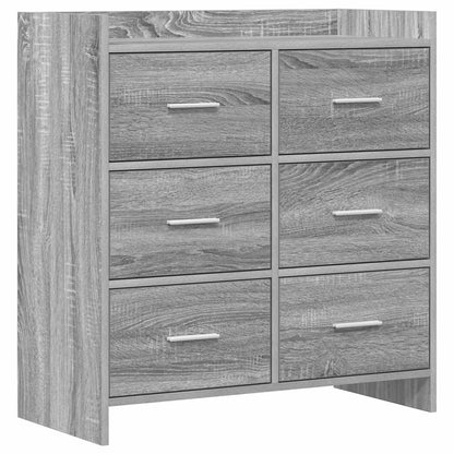 Servírovací Skříň Šedý Sonoma 75 X 33 X 80 Cm Kompozitní Dřevo